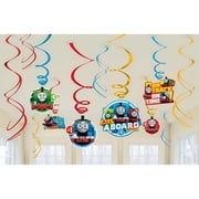 Thomas the Tank Engine 'All Aboard Friends' Hanging Swirl Decorations (12pc)