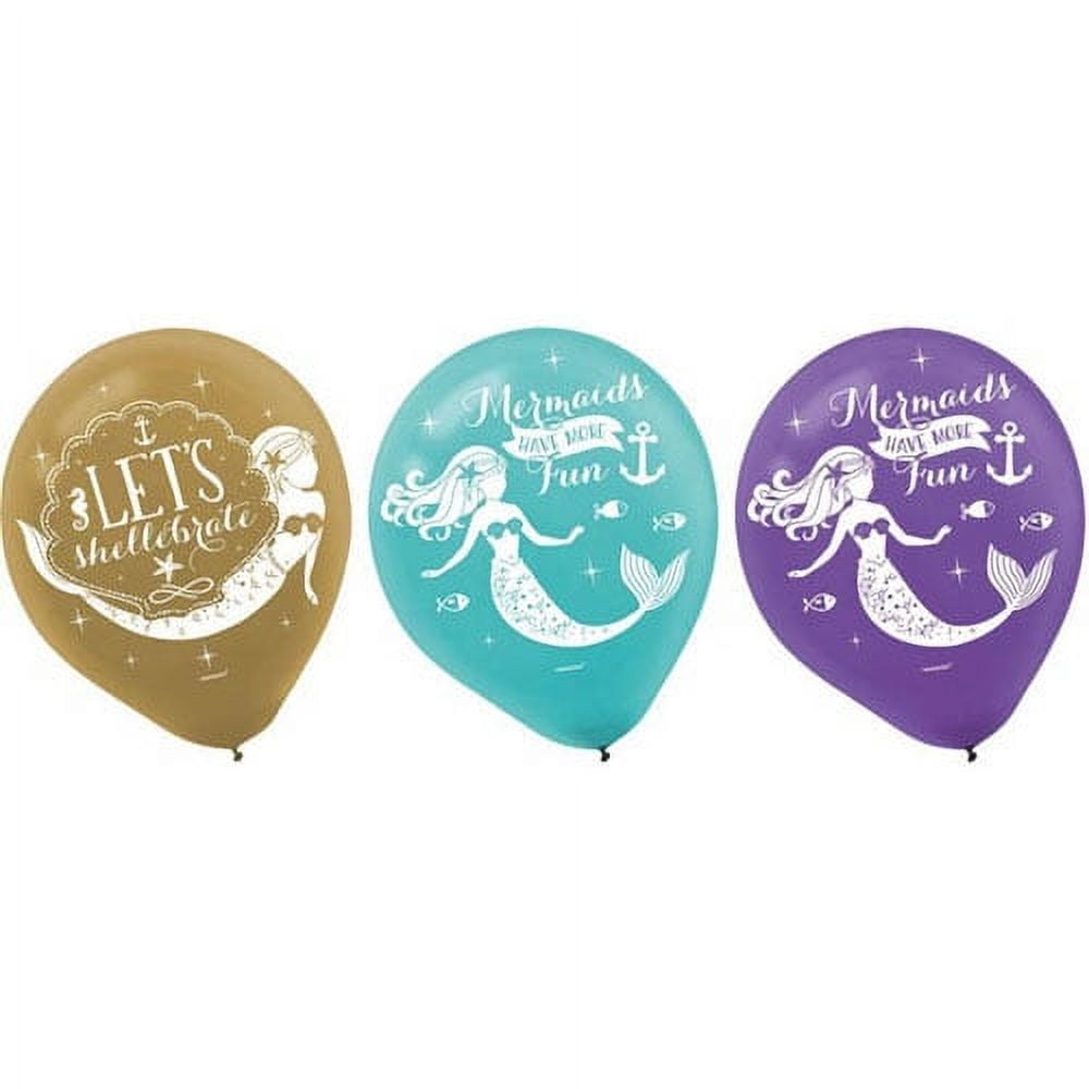 VARIOUS amscan Wishful Mermaid Balloons (6)