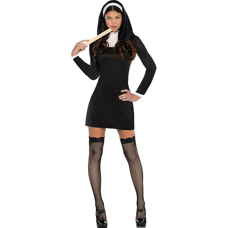Fever Nun Costume Black Adult Fever Nun Costume Black Adult