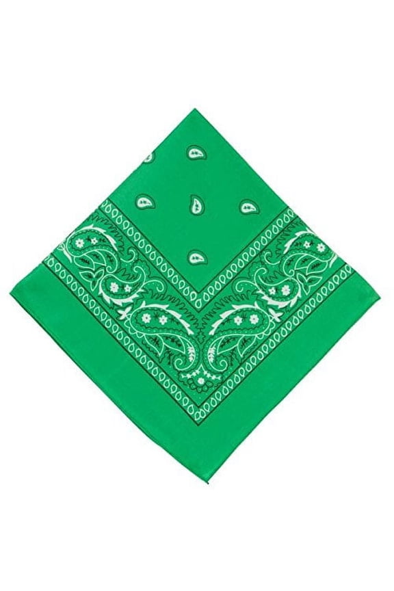 Cowboy Western Styled Green Bandana Costume Accessory
