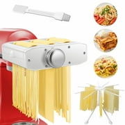 amzchef Pasta Maker Attachments Set for KitchenAid Stand Mixers, Fettuccine Cutter