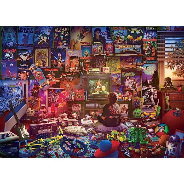 an Afternoon in The 80s Retro 1000-Piece Jigsaw Puzzle by