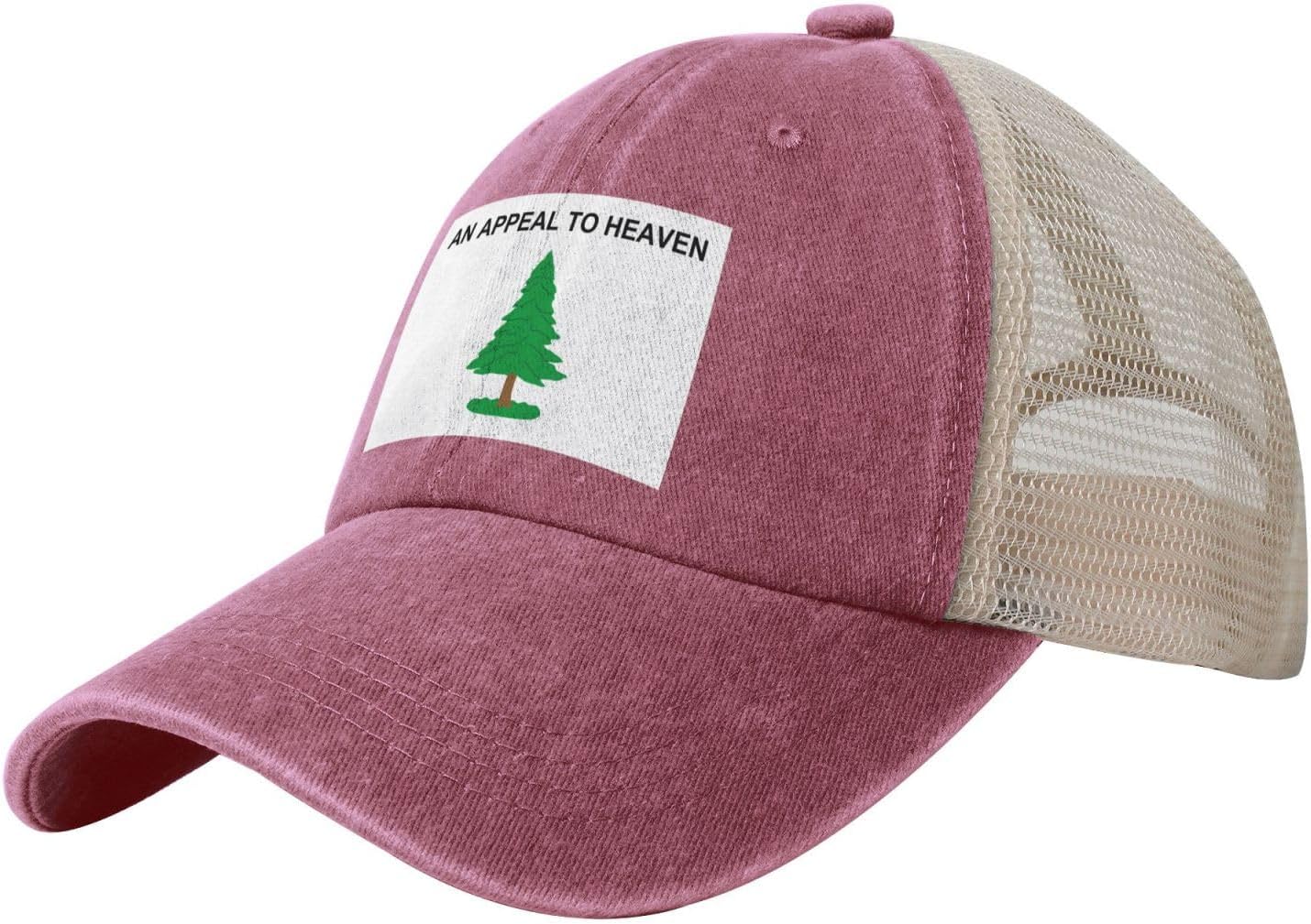 an Appeal to Heaven Flag Baseball Cap Women Men MeshBack Hat Retro
