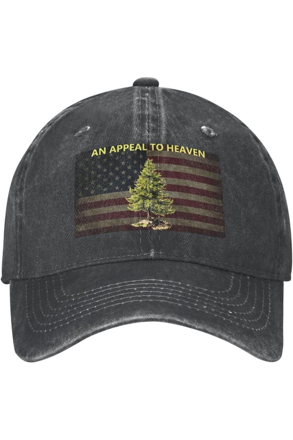 an-Appeal-to-Heaven-Pine-Tree Baseball Cap Adjustable Personalized Adult Sports Hats Black
