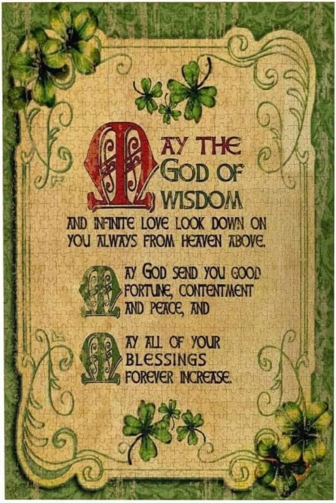 an Irish Blessing 1000 Piece Jigsaw Puzzles for Adults Kids