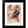 thumbnail image 1 of ancer with Red Stockings 20x24 Framed Art Print by Edgar Degas, 1 of 2