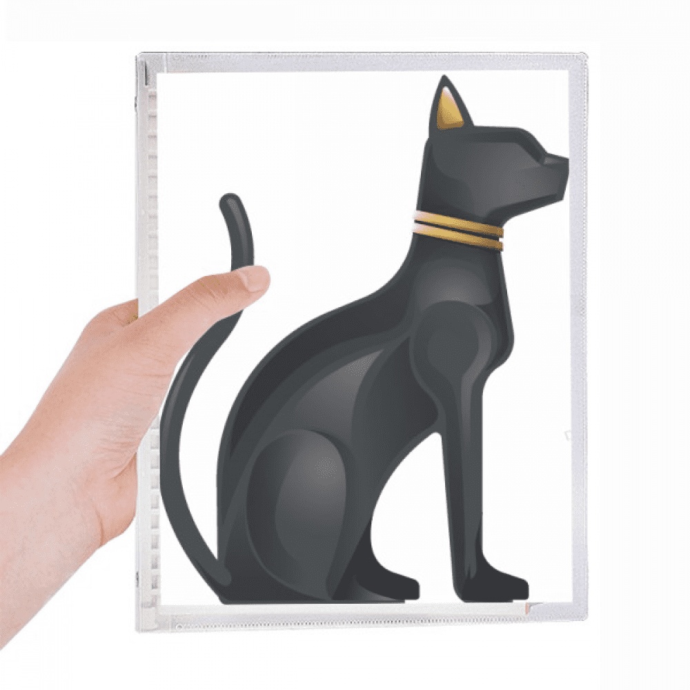 ancient egypt black cat pattern notebook loose diary refillable journal statiry