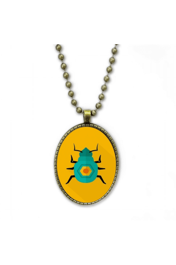 ancient egypt pharaoh en pattern necklace vintage chain bead pendant jewelry collection