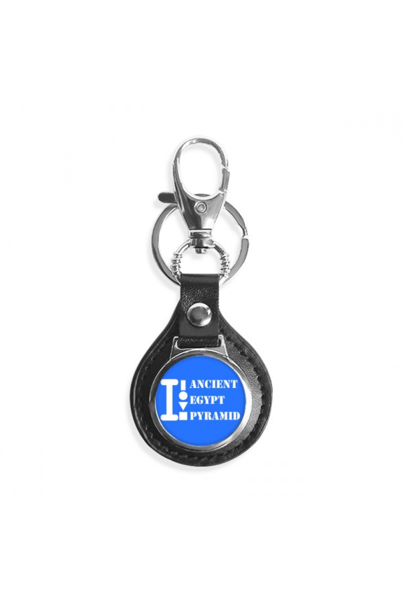 ancient egypt pyrad art deco fashion key link chain keyholder finder hook metal