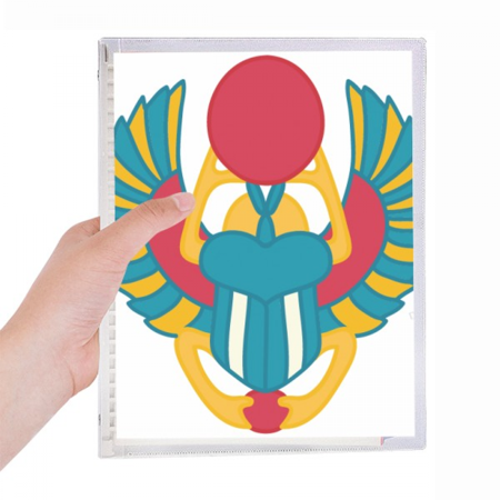 ancient egypt scarab pattern notebook loose diary refillable journal statiry