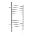thumbnail image 1 of Ancona Argenta 10-bar wall mounted towel warmer with integrated timer, polished stainless steel, 1 of 4