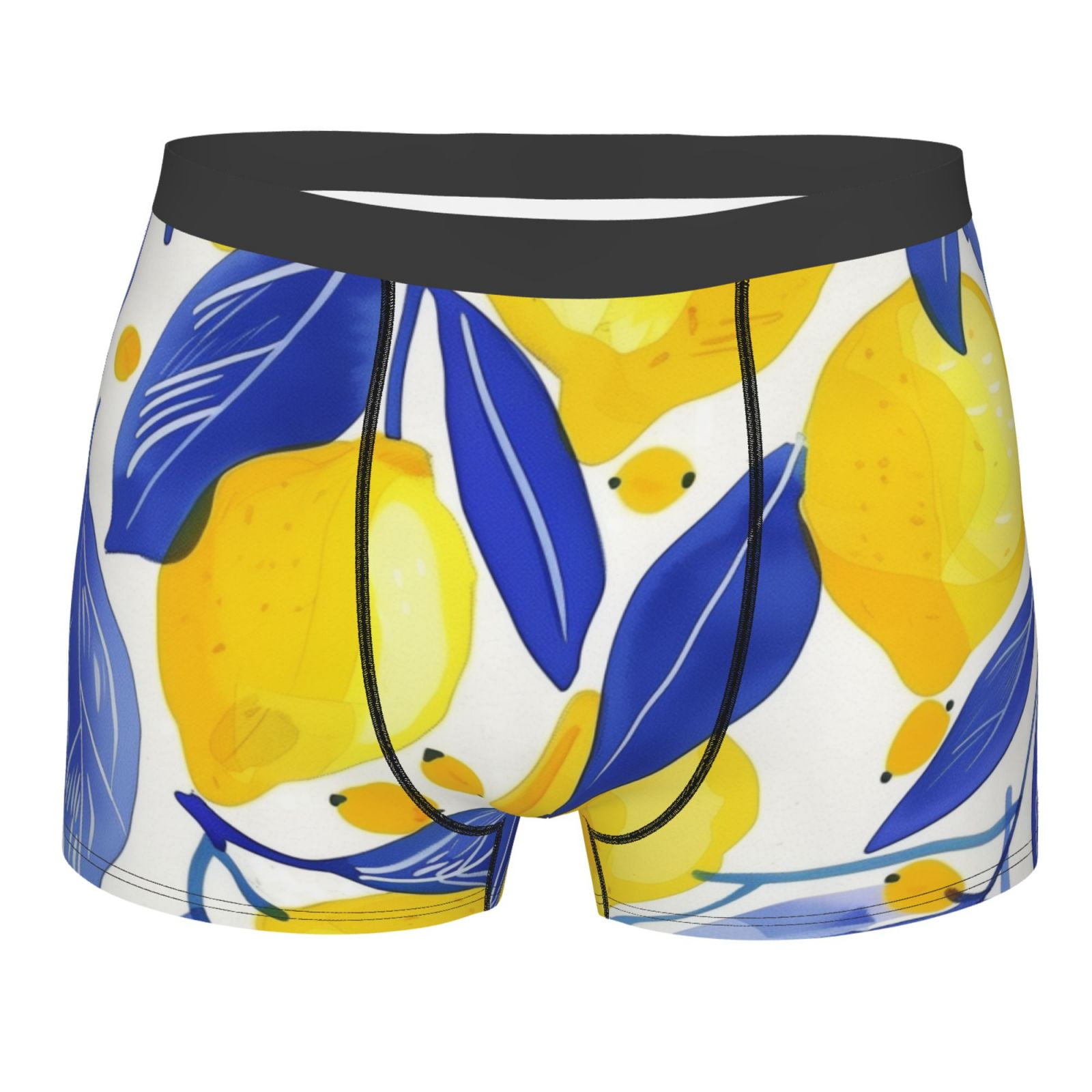 and Floral Watercolor Printed Men'S Flat Angle Underwear With A Design