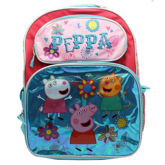and Friends Light Blue and Pink Colored Full Size Backpack (16in)