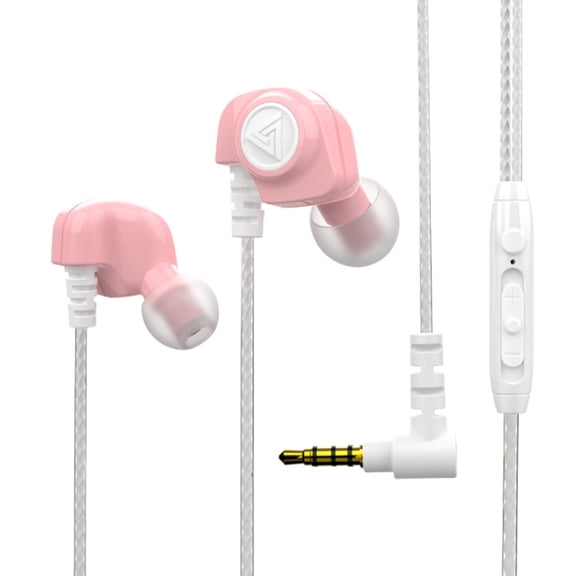 and Lightweight Earphones High-quality Strengthful Line PVC Wires Comfortable to Wear Headsets with Microphones