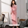 and Long Flannel Nightgown for Women Winter Dressing Gown Couple‘s