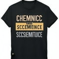 and Science Black TShirt with Unique Chest Graphic Dorsal T Theodore