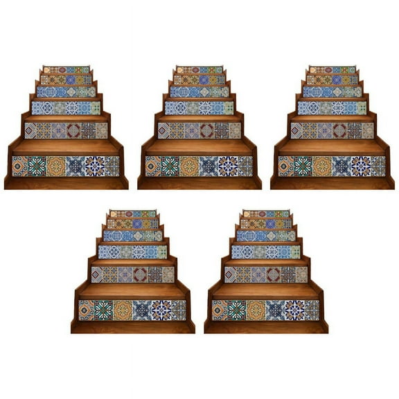 and Stick Tile Backsplash Stair Riser Stair Decals