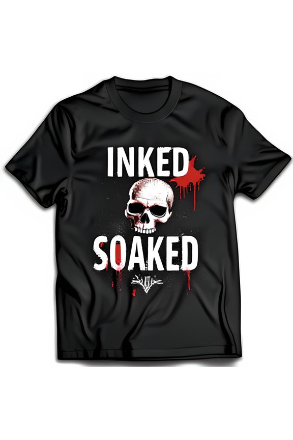 and T-Shirt INKED SOAKED Graphic Tee