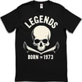 thumbnail image 1 of and T-Shirt Legends Born in 1973 Graphic Tee, 1 of 5
