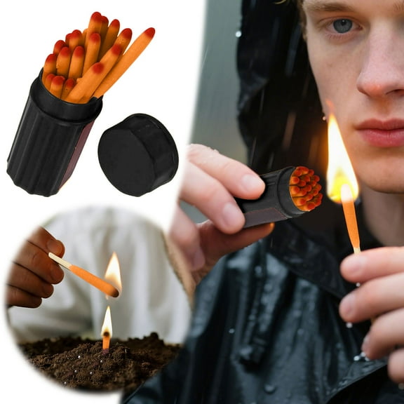 and Windproof Matches for Camping Emergency Kits BBQs Outdoor Adventures - Long Lasting with Sturdy Design for All Ages