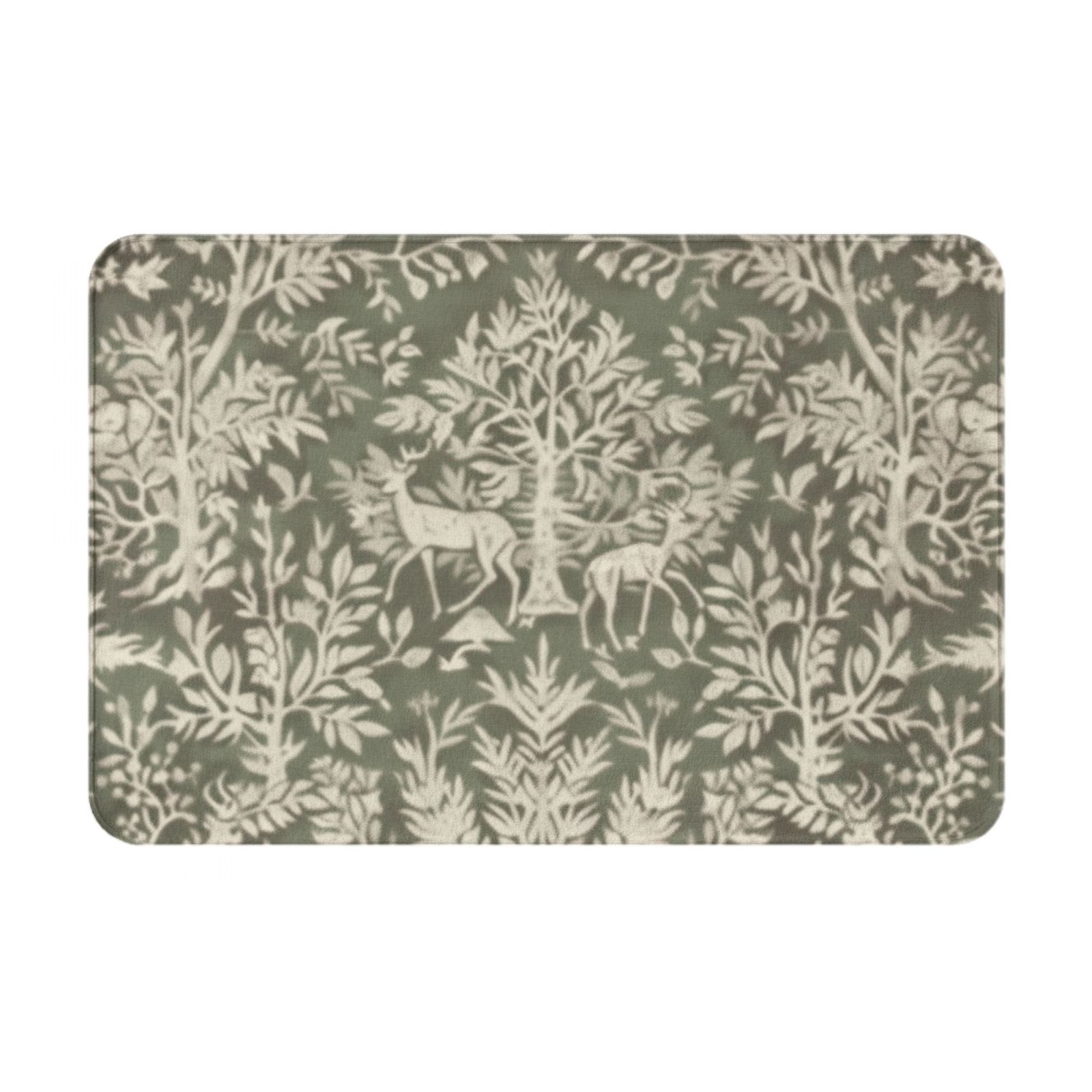and fauna painting Non slip door mat, bathroom mat, front door, kitchen