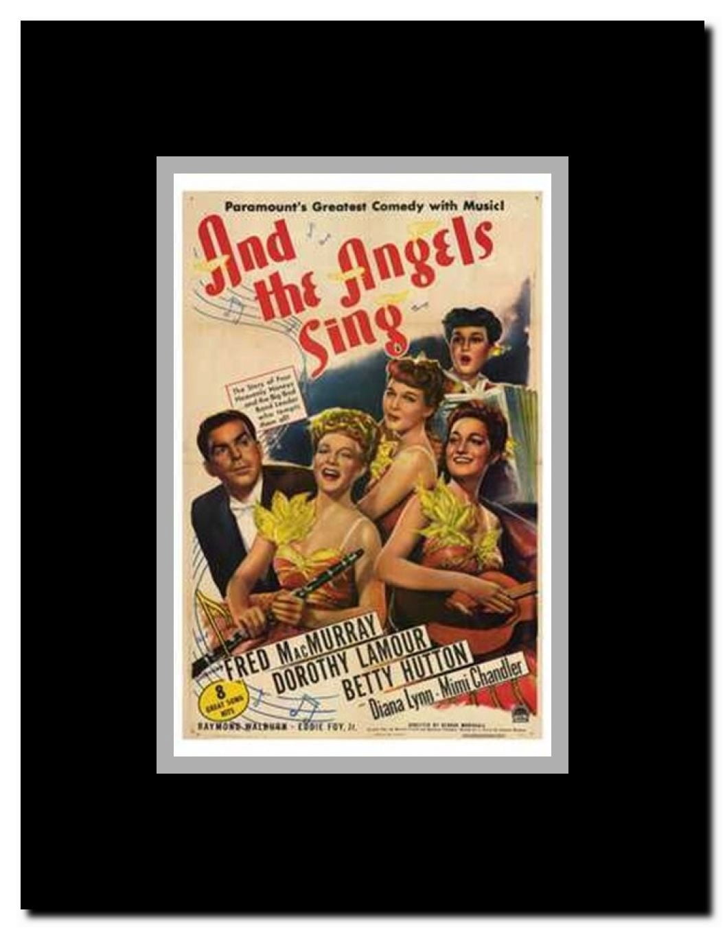 and the Angels Sing Framed Movie Poster