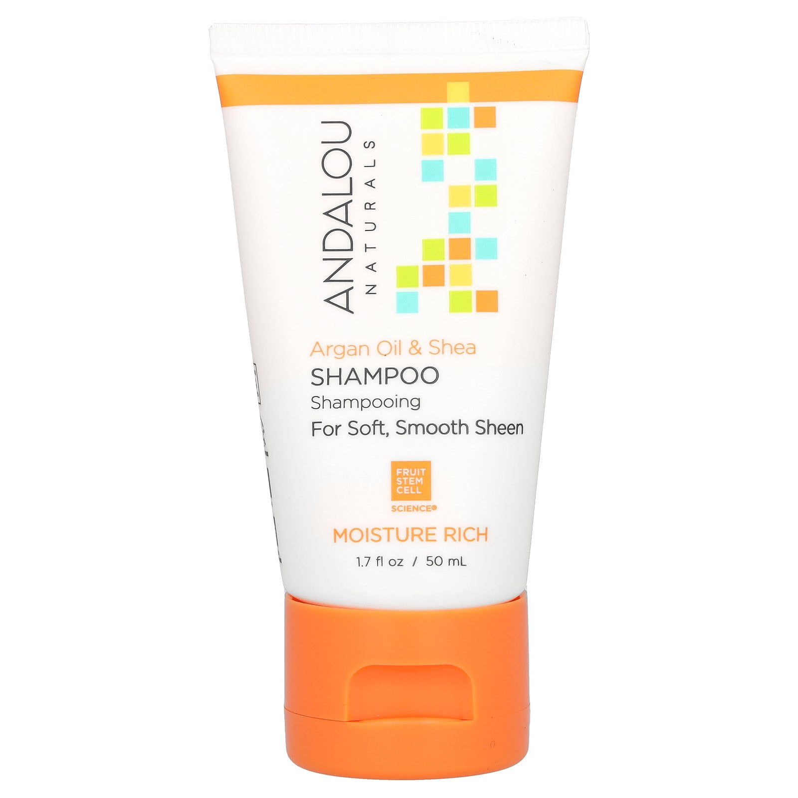 andalou Naturals Shampoo - Argan - Sea - Rich - Case of 6 - 1.7 fl oz