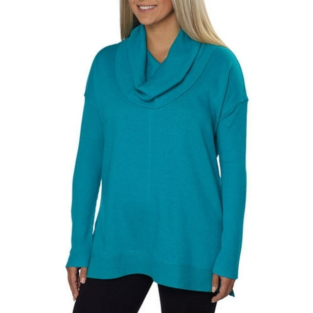 Cowl neck fleece pullover best sale