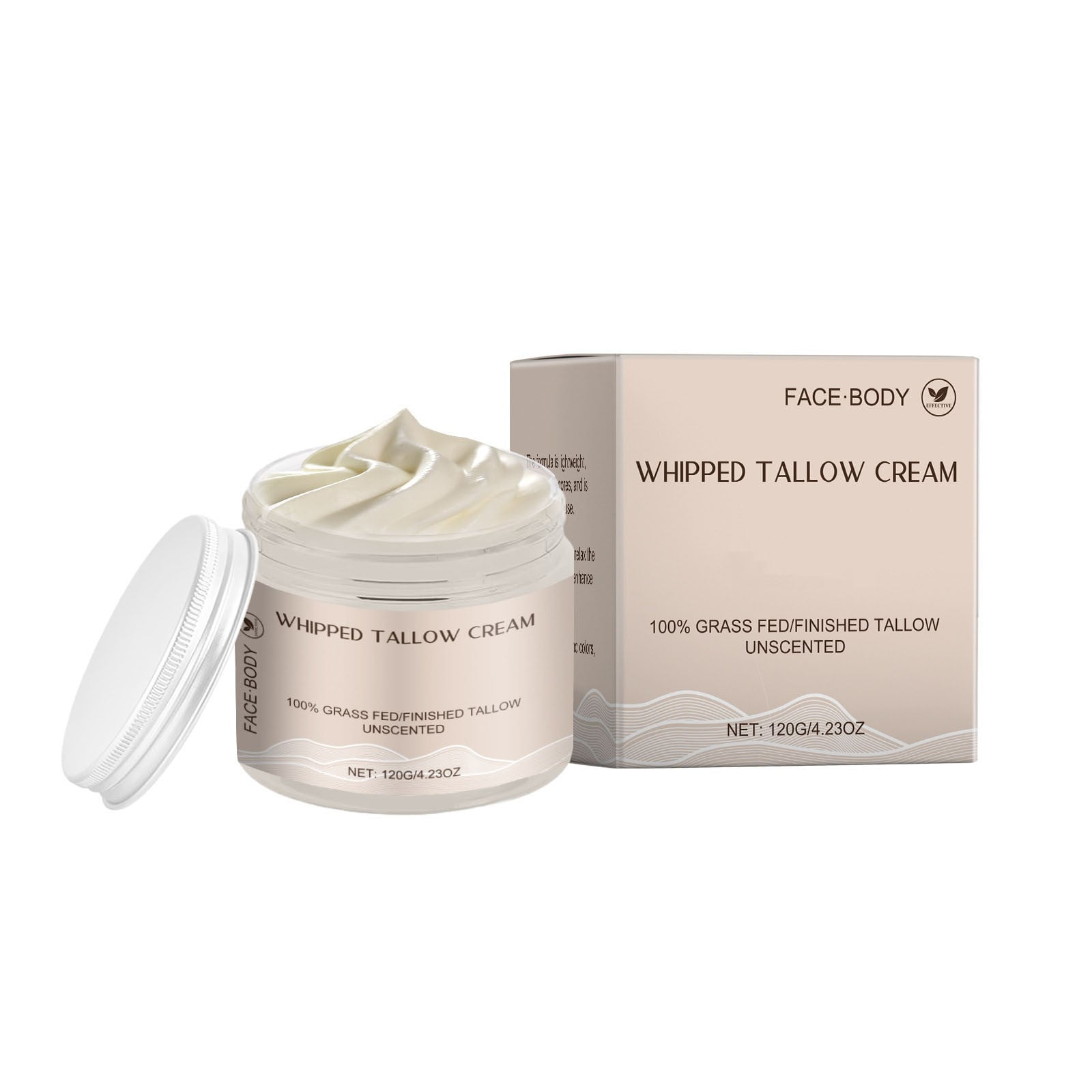aneralied GrassFed Beef Tallow Skin Cream Facial & Body Moisturizer