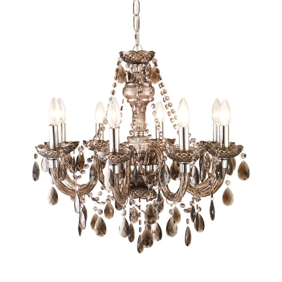 angelo:HOME Fulton Chandelier 8 Light in Pewter Grey