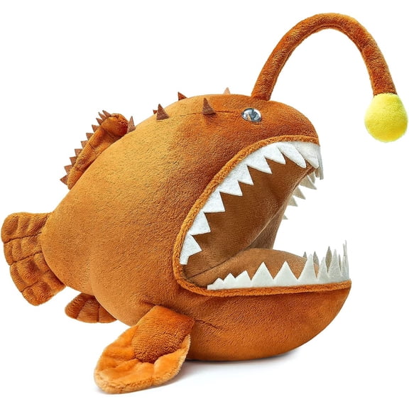 anglerfish Plush Toy, Realistic anglerfish Stuffed Animal plush Toy Cute Children's Gift Decoration