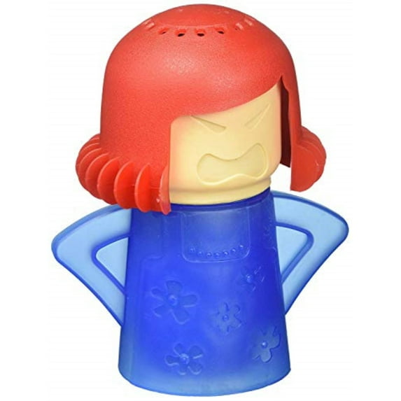 angry mama microwave oven steam cleaner steam cleans and disinfects with vinegar and water for home or office kitchens,easily cleans the crud in minutes (color may vary)