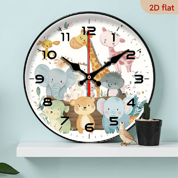 animal.1 pc wall clock.Accurate timing, frameless design, simple and elegant. Silent movement, silent walking, healthy sleep every day,10*10inch.