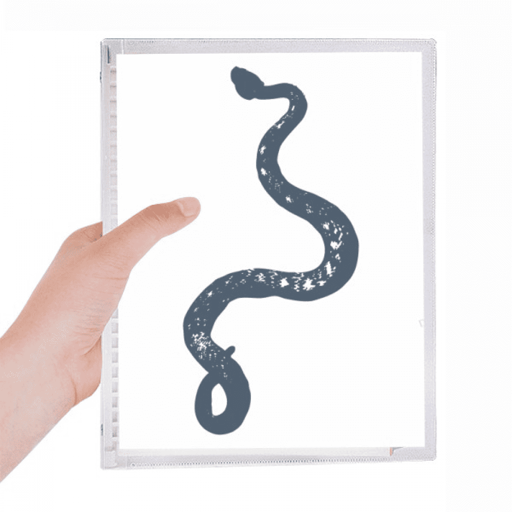 animal black snake sketch pattern notebook loose diary refillable journal statiry