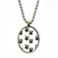 thumbnail image 1 of animal claw outline simple step print necklace vintage chain bead pendant jewelry collection, 1 of 3