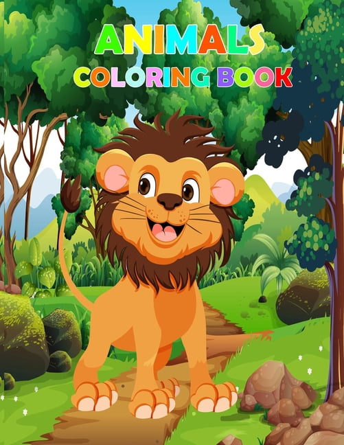 animal coloring book deborah ayinzat: 101 Interesting Animals. Easy ...