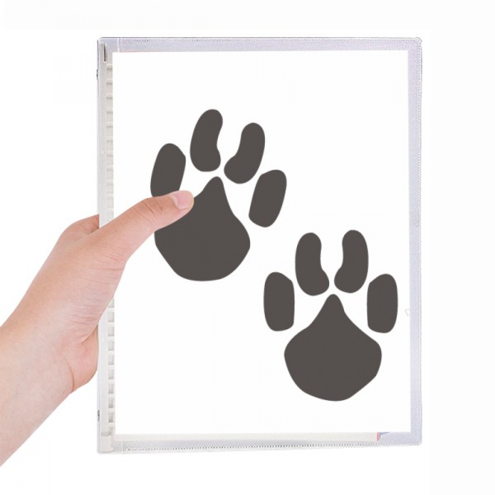animal cute print outline footprint notebook loose diary refillable journal statiry