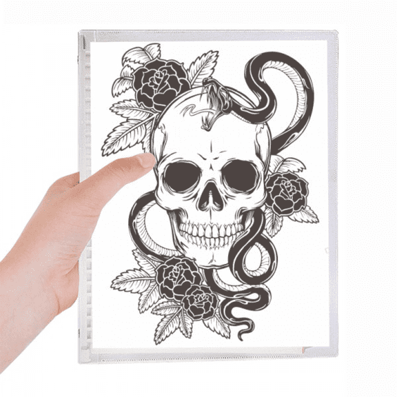 animal l snake sketch pattern notebook loose diary refillable journal statiry