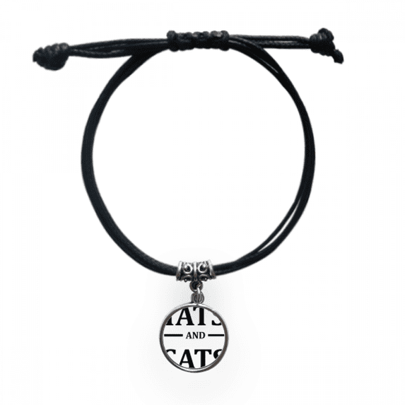 animal protector cartoon tats pattern bracelet leather wristband black jewelry