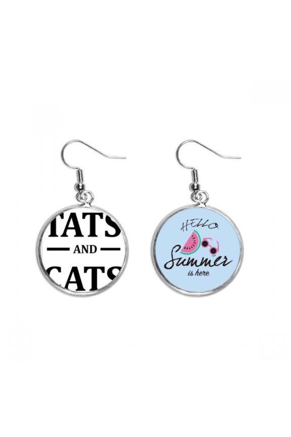 animal protector cartoon tats pattern earring drop summer watermelon earring wear