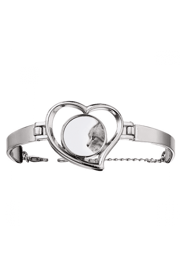 animal yawn cat simpol bracelet heart jewelry wire bangle