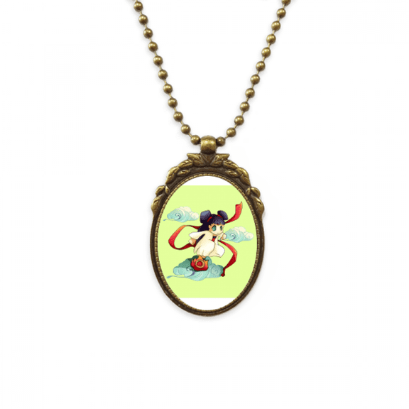 animation loveliness kid antique necklace vintage bead pendant keychain