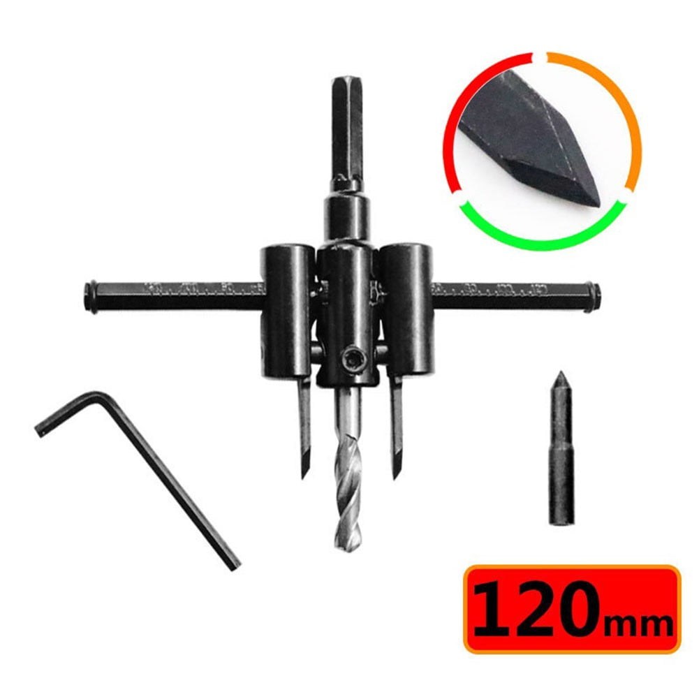 anna 30300mm Adjustable Wood Circle Hole Cutting Drill Bit 30mm Depth