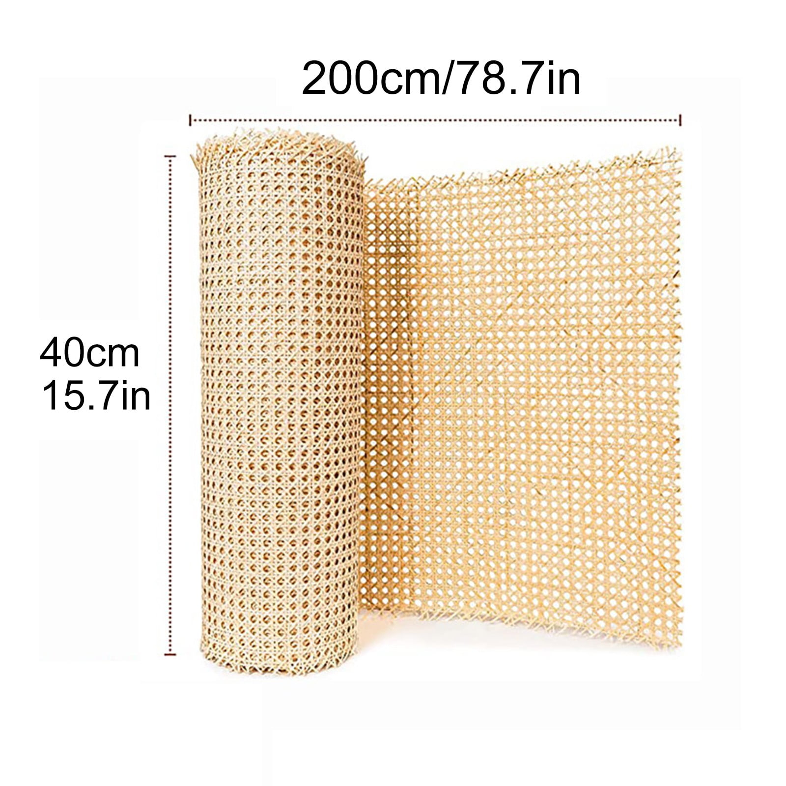 Cane Webbing Rattan Roll Caning Material Fabric，Rattan Sheets Furniture  Repairing, Caning Projects Net Open Weave Wicker，Pre - Woven Open Mesh Cane