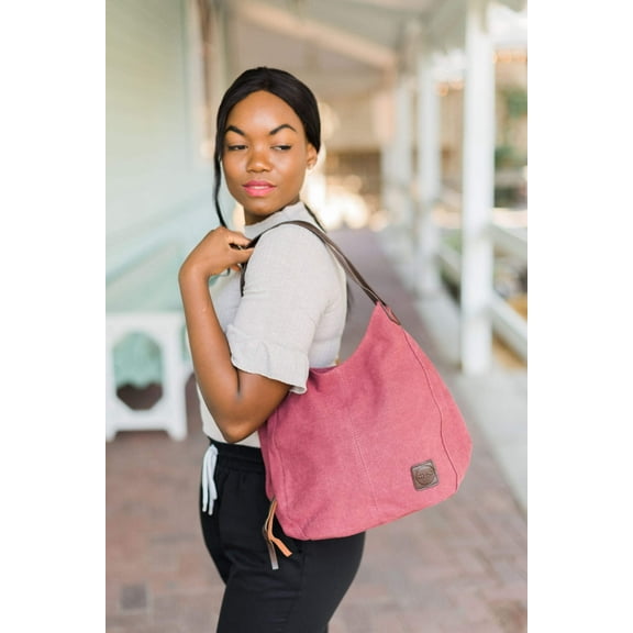 anniston canvas hobo bag