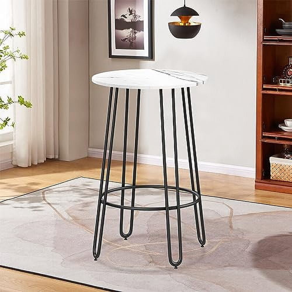 Rounded Table Bar annjoe Round Table Bar Table Circular Bistro Table Bar Height Counter ...