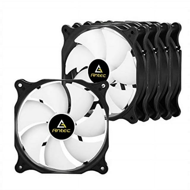 antec 120mm case fan, pc case fan high performance, 3-pin connector, f12 series 5 packs