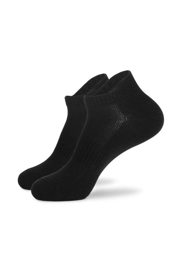 anti odor socks for Men & Women , Size Hiking and Sports , 6 Pairs Multi-Size Options for Running, Hiking and Sports , Short socks Thick Cushion Black