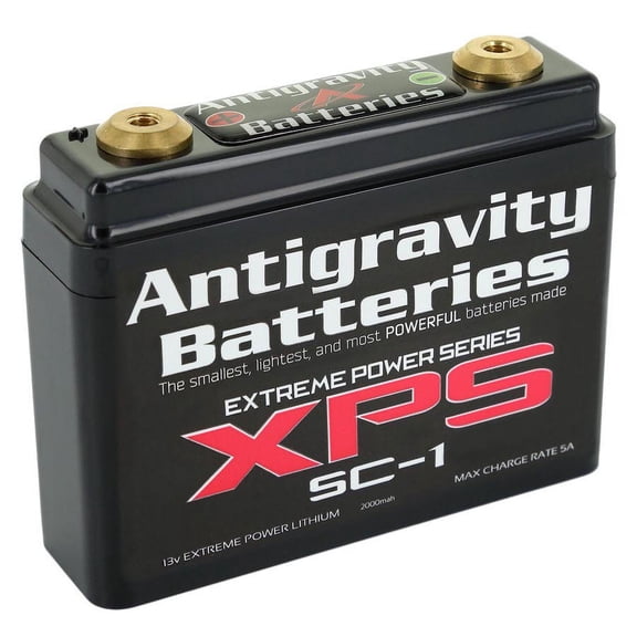 Antigravity SC-1 Lithium Motorcycle Battery, Small Case Race Battery, 150 Cranking Amps, Lightweight Powersports Battery