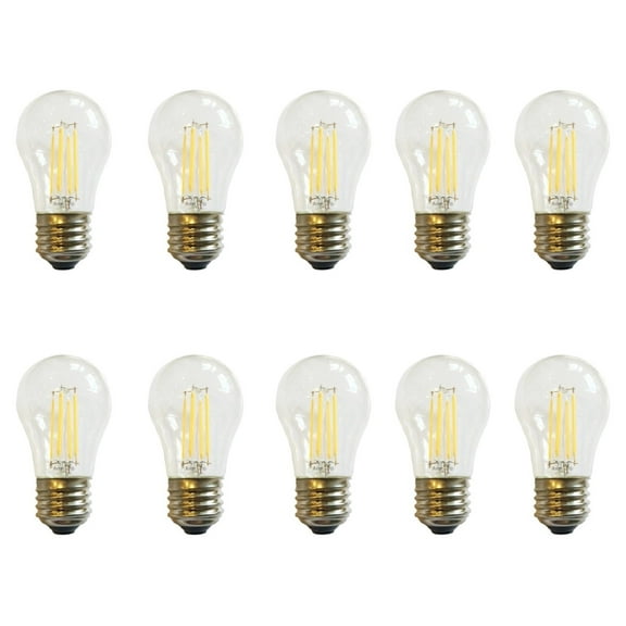 Anyray (10)-Led Filament A15 4W (40-Watts Equivalent) appliance freezer refrigerator light bulb E26